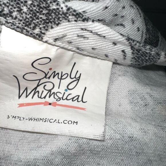 Simply Whimsical Swan Print Apron, Ruffled Bib 100% Cotton, Women’s One Size - Picture 8 of 10